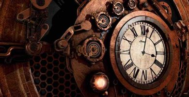 Relojes de pared industriales. Reloj de pared steampunk